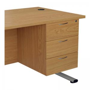 VOW Jemini 3 Drawer Fixed Pedestal 400x655x495mm Nova Oak KF74421