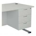 Jemini 3 Drawer Fixed Pedestal 400x655x495mm White KF74422 KF74422