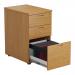 First 3 Drawer Desk High Pedestal 404x600x730mm Nova Oak KF74466 KF74466