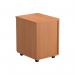 Jemini 2 Drawer Mobile Pedestal 404x500x595mm Beech KF74483 KF74483