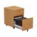 Jemini 2 Drawer Mobile Pedestal 404x500x595mm Beech KF74483 KF74483