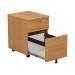 Jemini 2 Drawer Mobile Pedestal 404x500x595mm Beech KF74483 KF74483