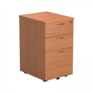 VOW Jemini 3 Drawer Under Desk Pedestal V2 Beech KF74488 KF74488