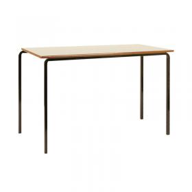 Jemini MDF Edged Classroom Table 1200x600x760mm BeechBlack (Pack of 4) KF74555 KF74555