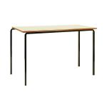Jemini MDF Edged Classroom Table 1200x600x760mm Beech/Black (Pack of 4) KF74555 KF74555