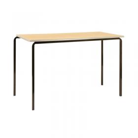 Jemini MDF Edged Classroom Table 1200x600x590mm BeechSilver (Pack of 4) KF74557 KF74557