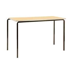 VOW Jemini MDF Edged Classroom Table 1100x550x710mm BeechSilver Pack