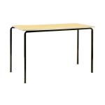 Jemini MDF Edged Classroom Table 1100x550x710mm Beech/Silver (Pack of 4) KF74558 KF74558