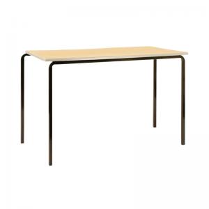 VOW Jemini MDF Edged Classroom Table 1100x550x760mm BeechSilver Pack