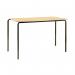 Jemini MDF Edged Classroom Table 1100x550x760mm BeechSilver (Pack of 4) KF74560 KF74560