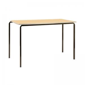 VOW Jemini MDF Edged Classroom Table 1200x600x760mm BeechSilver Pack