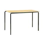 Jemini MDF Edged Classroom Table 1200x600x760mm Beech/Silver (Pack of 4) KF74561 KF74561