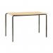 Jemini Polyurethane Edged Class Table 1200x600x590mm BeechBlack (Pack of 4) KF74563 KF74563