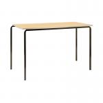 Jemini Polyurethane Edged Class Table 1100x550x760mm BeechBlack (Pack of 4) KF74566 KF74566
