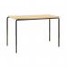 Jemini Polyurethane Edged Class Table 1200x600x590mm BeechSilver (Pack of 4) KF74569 KF74569