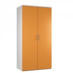 Arista 1900mm Cupboard White/Orange
