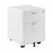 First 2 Drawer Mobile Pedestal 404x500x595mm White KF74765 KF74765