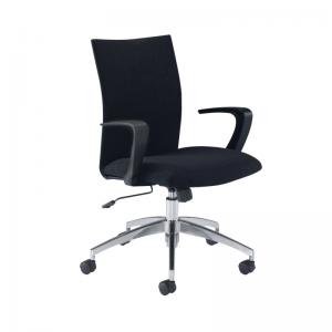 VOW Arista Indus Soho High Back Operator Chair 220x550x580mm Black
