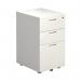 First 3 Drawer Under Desk Pedestal 404x500x690mm White KF74835 KF74835