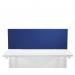 First Desk Mounted Screen 1200x25x400mm Special Blue KF74836 KF74836