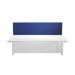First Desk Mounted Screen 1600x25x400mm Special Blue KF74840 KF74840