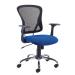 First Contemporary Mesh Chair Blue Black (Lock tilt mechanism, seat height and angle) KF74845