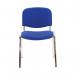 First Ultra Multipurpose Stacking Chair 532x585x805mm Chrome Blue KF74893 KF74893