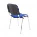 First Ultra Multipurpose Stacking Chair 532x585x805mm Blue KF74893 KF74893