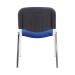First Ultra Multipurpose Stacking Chair 532x585x805mm Blue KF74893 KF74893
