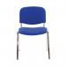 First Ultra Multipurpose Stacking Chair 532x585x805mm Blue KF74893 KF74893