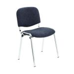 First Ultra Multipurpose Stacking Chair 532x585x805mm Charcoal KF74894 KF74894
