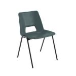 Jemini Stacking Chair 490x475x725mm Polypropylene Black KF74957 KF74957