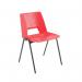 Jemini Stacking Chair 490x475x725mm Polypropylene Red KF74961 KF74961