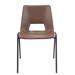 Jemini Polypropylene Stacking Chair Brown (Suitable for indoor and outdoor use) KF74962
