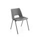 Jemini Polypropylene Stacking Chair 260mm Charcoal KF74990