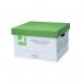 Q-Connect Extra Strong Business Storage Box W327xD387xH250mm Green and White (10 Pack) KF75007 KF75007