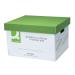 Q-Connect Extra Strong Business Storage Box W327xD387xH250mm Green and White (Pack of 10) KF75007