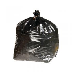 2Work Extra Heavy Duty Refuse Sack Black (Pack of 200) KF76961 KF76961