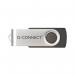 Q-Connect USB 2.0 Swivel 32GB Flash Drive Silver/Black KF76970 KF76970