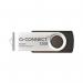 Q-Connect USB 2.0 Swivel 32GB Flash Drive SilverBlack KF76970 KF76970