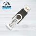 Q-Connect USB 2.0 Swivel 32GB Flash Drive SilverBlack KF76970 KF76970