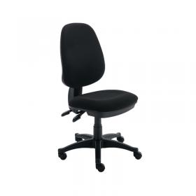 VOW Astin Nesta Operator Chair 2 Lever Upholstered 590x900x1050mm Black KF77707 KF77707