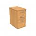 Astin 3 Drawer Desk High Pedestal Lockable 404x600x730mm Norwegian Beech KF77714 KF77714
