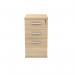 Astin 3 Drawer Desk High Pedestal Lockable 404x600x730mm Canadian Oak KF77715 KF77715