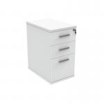 Astin 3 Drawer Desk High Pedestal Lockable 404x600x730mm Arctic White KF77716 KF77716