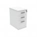 Astin 3 Drawer Desk High Pedestal Lockable 404x600x730mm Arctic White KF77716 KF77716