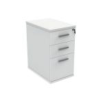 Astin 3 Drawer Desk High Pedestal Lockable 480x680x745mm Arctic White KF77716 KF77716