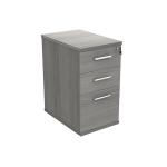 Astin 3 Drawer Desk High Pedestal Lockable 480x680x745mm Alaskan Grey Oak KF77717 KF77717
