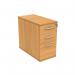 Astin 3 Drawer Desk High Pedestal Lockable 400x800x730mm Norwegian Beech KF77718 KF77718