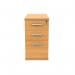 Astin 3 Drawer Desk High Pedestal Lockable 400x800x730mm Norwegian Beech KF77718 KF77718